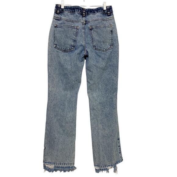 BDG Urban Outfitters High Waisted Distressed Straight Raw‎ Frayed Hem Jeans - 26 - Picture 7 of 13